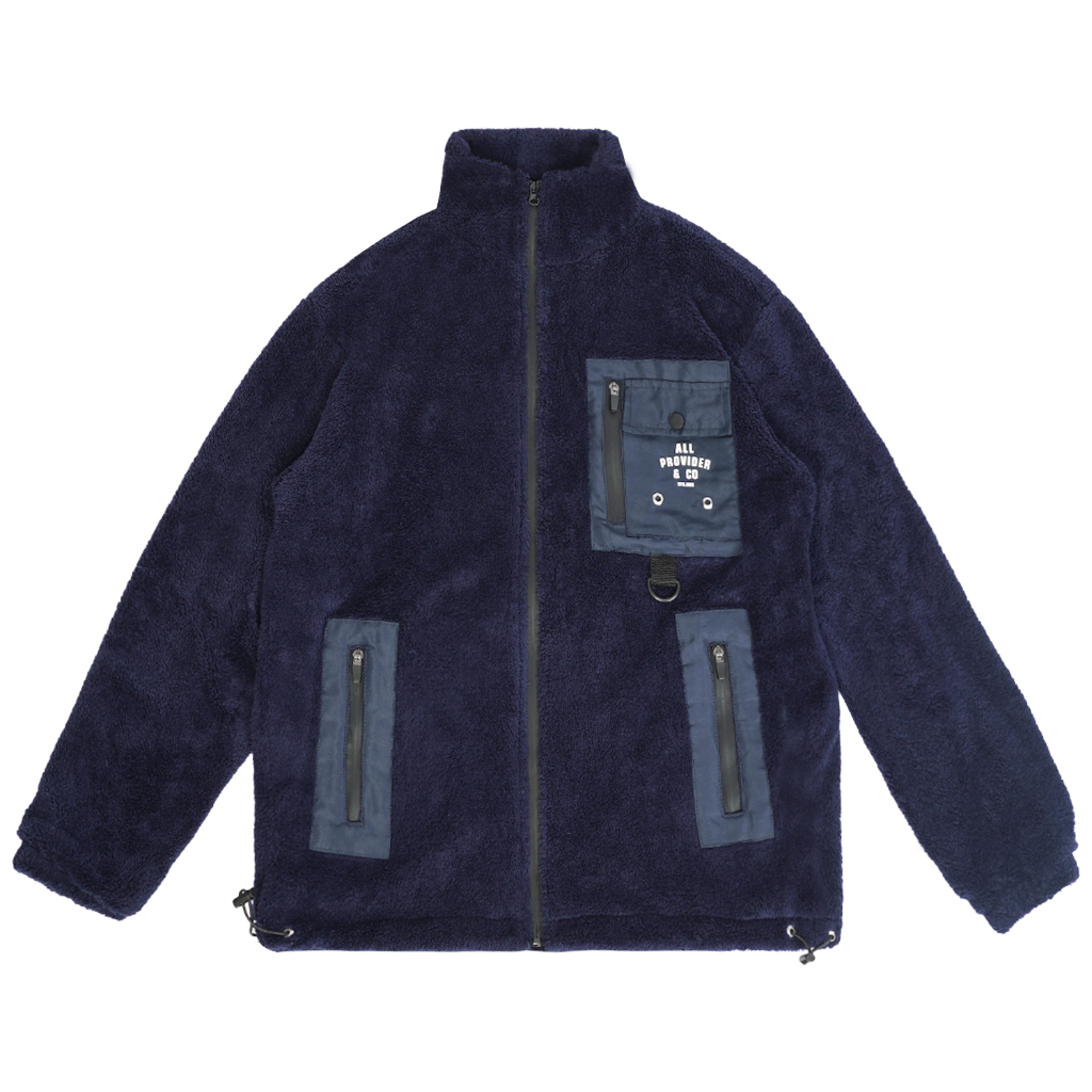 Provider Jaket Sherpa - Rivas Navy