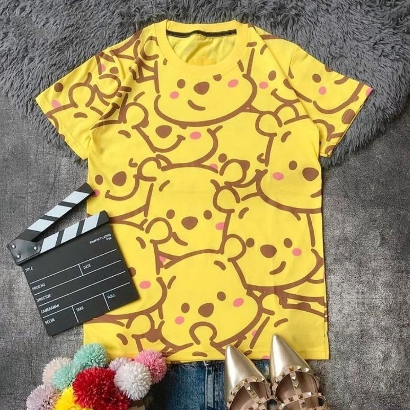 KAOSLAGI Kaos Karakter Wanita Kaos Pooh Kaos Pooh Wanita Kaos Lucu Wanita Kaos Pooh Dewasa Unisex