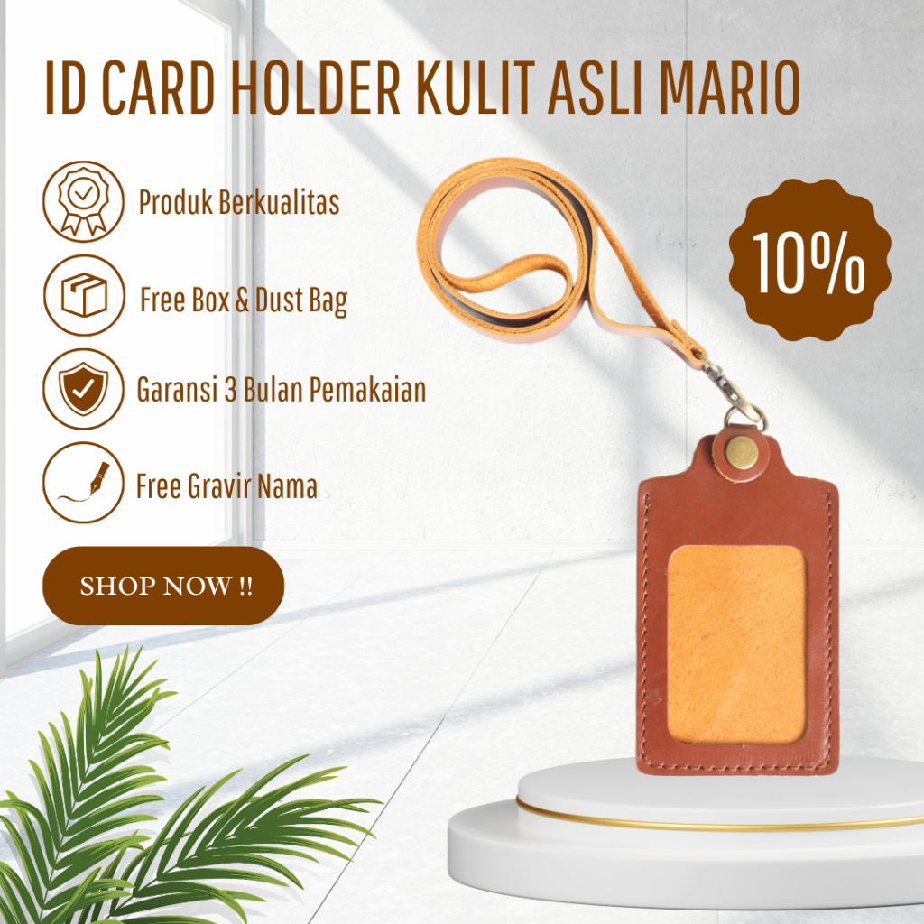 

ID CARD HOLDER KULIT ASLI MARIO - FREE GRAVIR NAMA DAN LOGO PERUSAHAAN