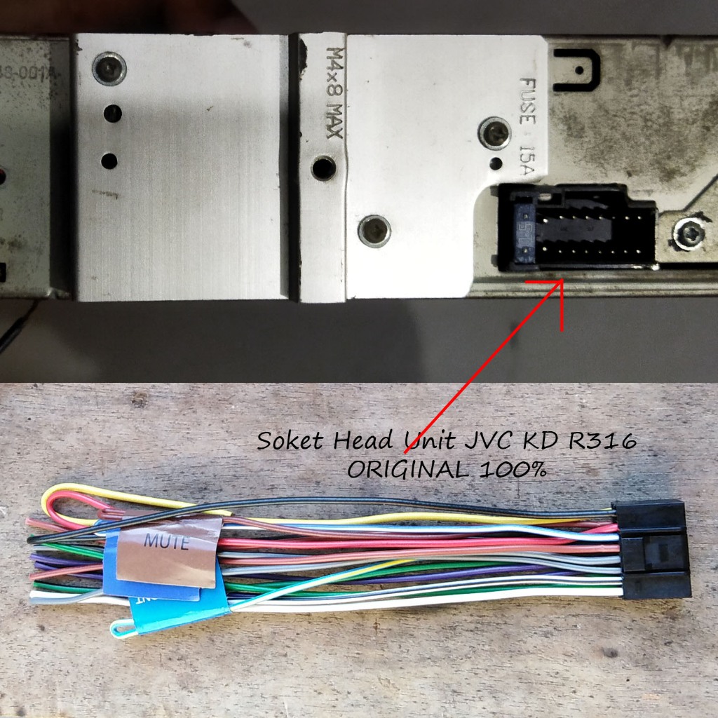 Kabel Soket Tape Mobil JVC KD R316/ JVC KDR316