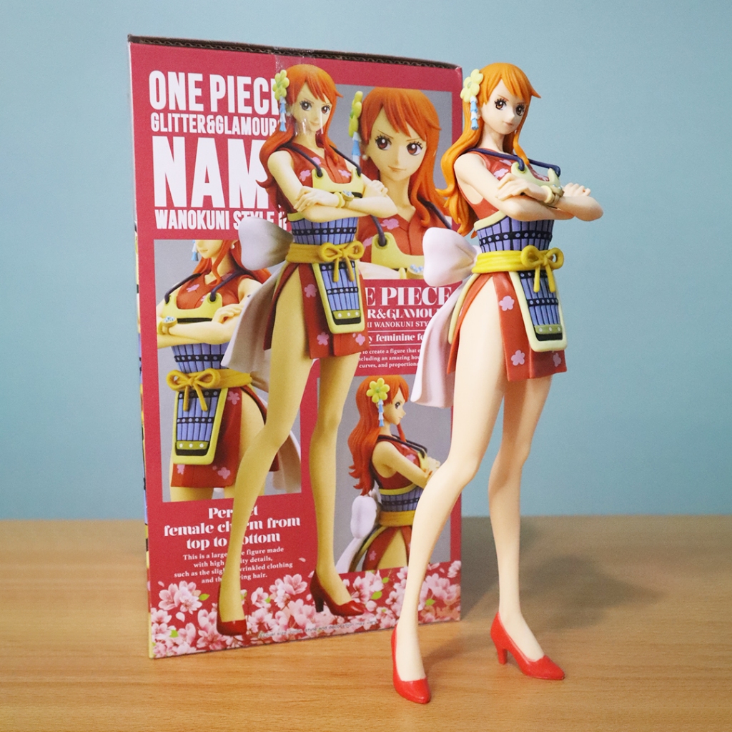 Nami One Piece Glitter and Glamours Wanokuni Style Model A Merah Bandai Banpresto