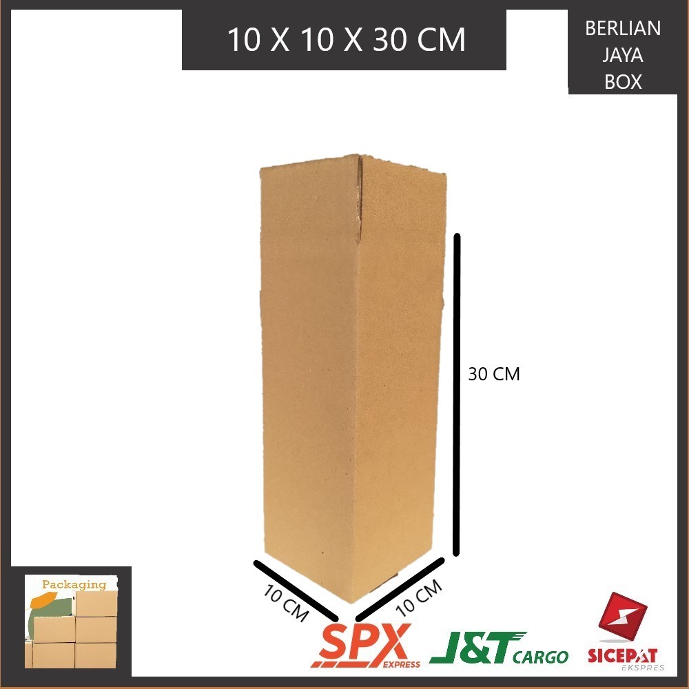 

KARDUS PACKING TEBAL SINGGLE WALL UKURAN P10xL10xT30 CM