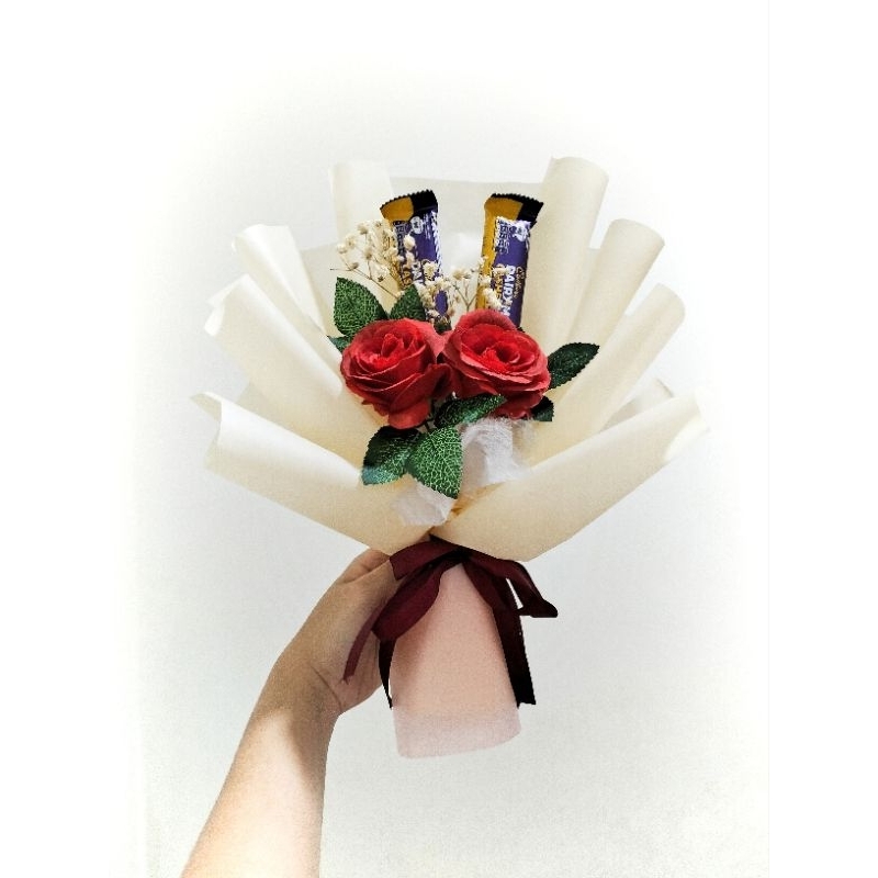 

Bukrt Valentine / Buket Cadburry / Buket Coklat / Valentine Bouquet / Buket Silverqueen Valentine