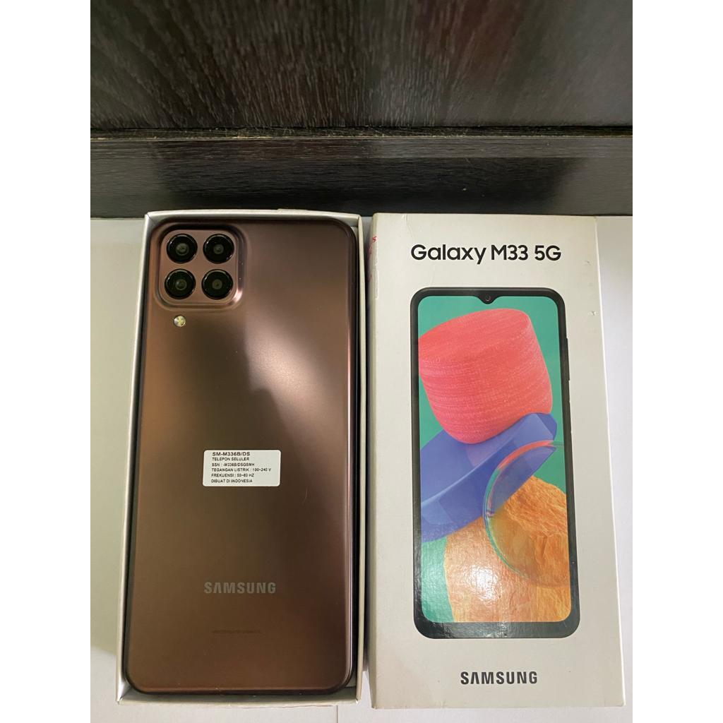 SAMSUNG GALAXY M33 5G 8/128GB SECOND FULLSET GARANSI