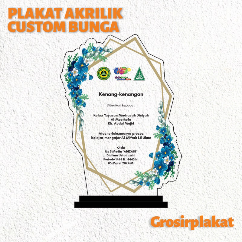 Plakat akrilik plakat akrilik custom jual plakat akrilik custom plakat magang custom sehari jadi