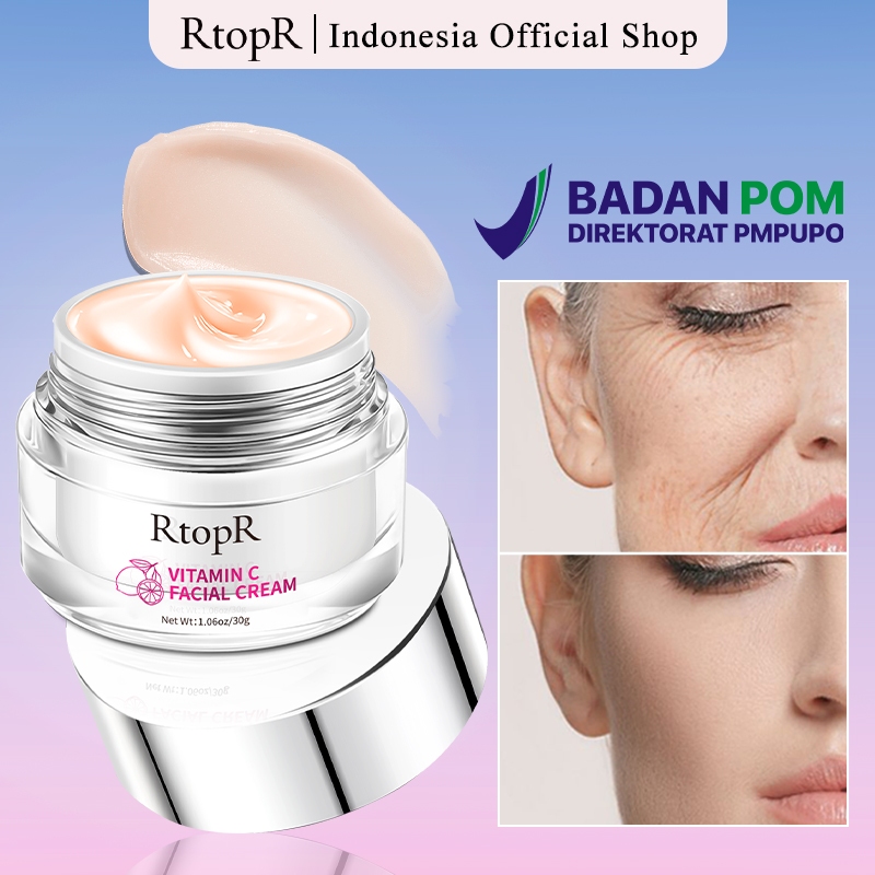 RtopR Vitamin Cream Wajah Face Cream Krim Muka Krim Wajah Cream Muka -Whitening Cream Memutihkan Waj