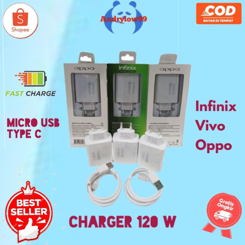 charger fast charging 120 w Vivo/Oppo/infinix