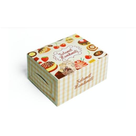 

Snack box kue motif duplex