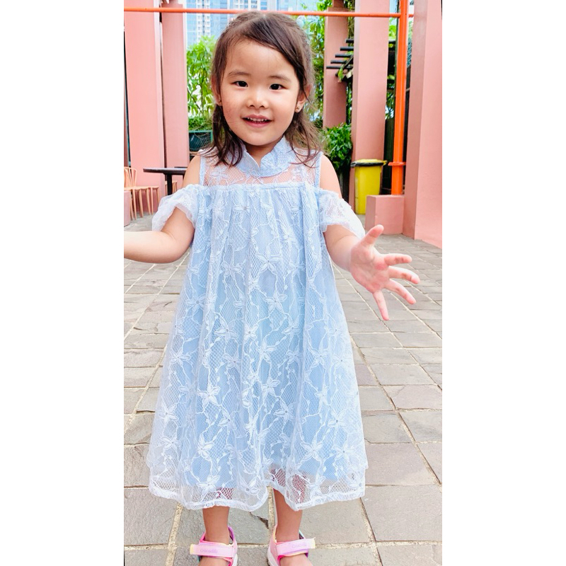 Baju Imlek Cheongsam Anak Perempuan Dress Qipao Anak Impor