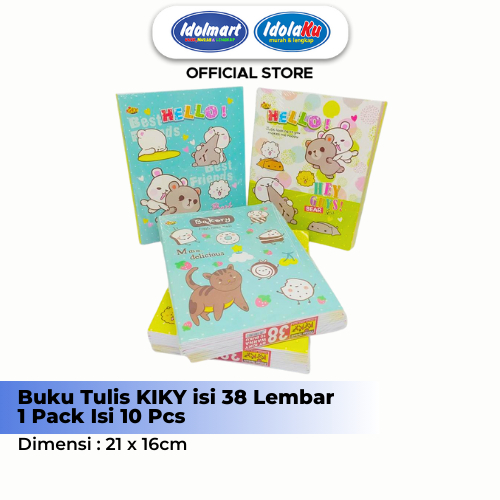 

IDOLMART Buku Tulis KIKY isi 38 Lembar - 10 Buku Kiky Bogor