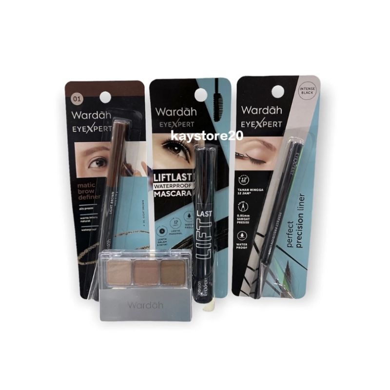 Wardah paket makeup eyexpert waterproof 4in 1