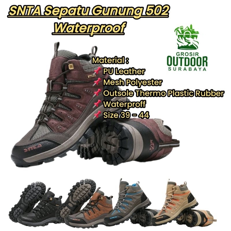 SNTA Sepatu Gunung 502 Waterproof