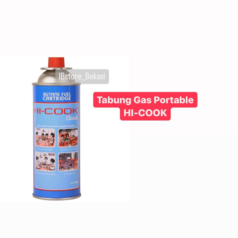 Tabung Gas Portable / Tabung Gas Mini Hi- Cook / Gas Kaleng / Gas Camping Siap Pakai