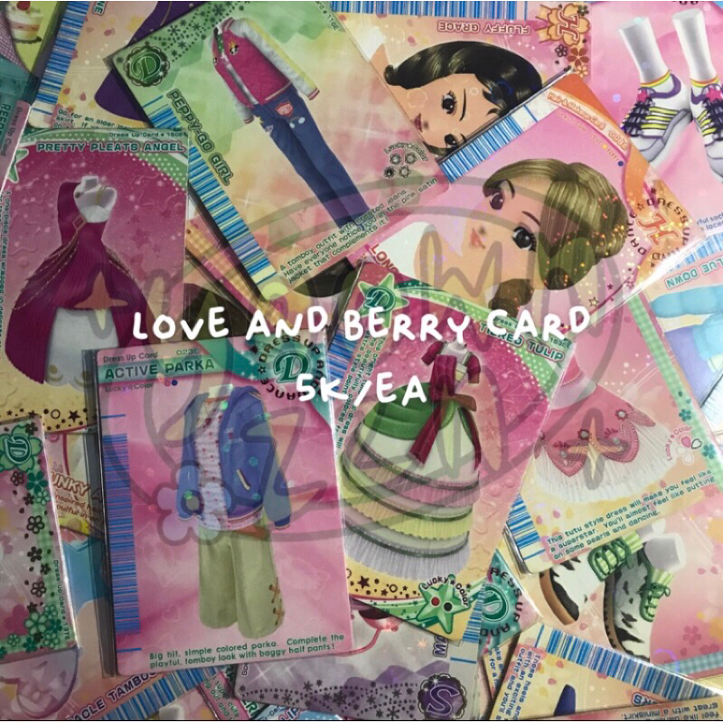 [READY STOCK] LOVE AND BERRY KARTU CARD NINTENDO DS ORIGINAL OFFICIAL 2