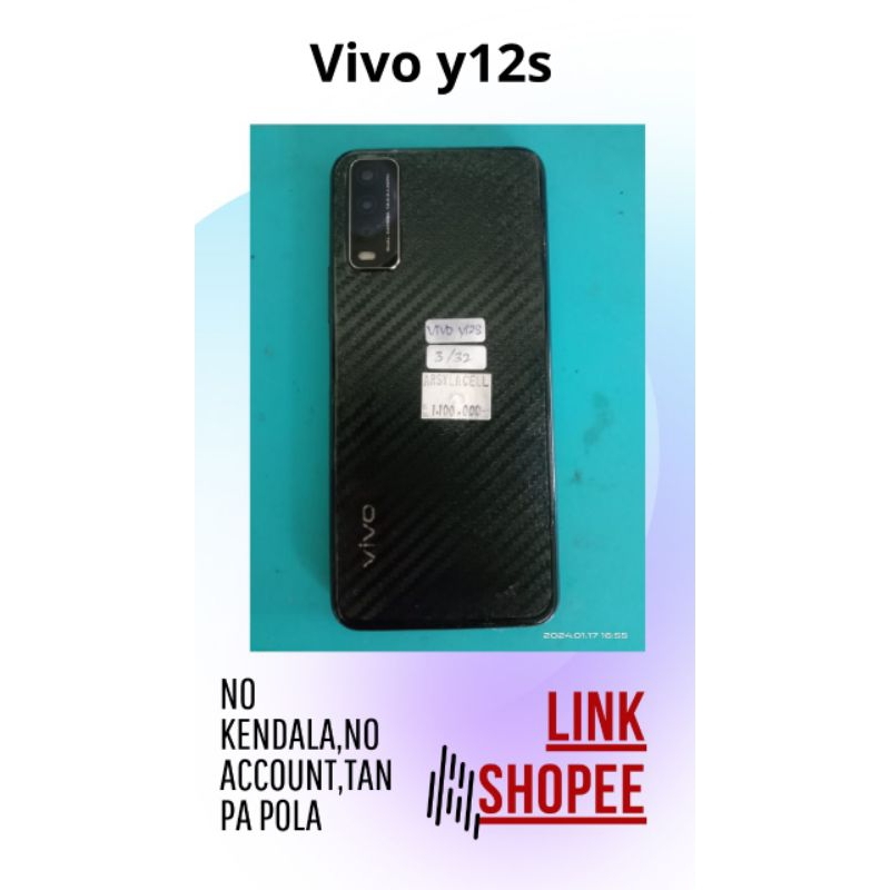 Hp second Vivo Y12S ,y20,y20s Siap Pakai sudah Tested.