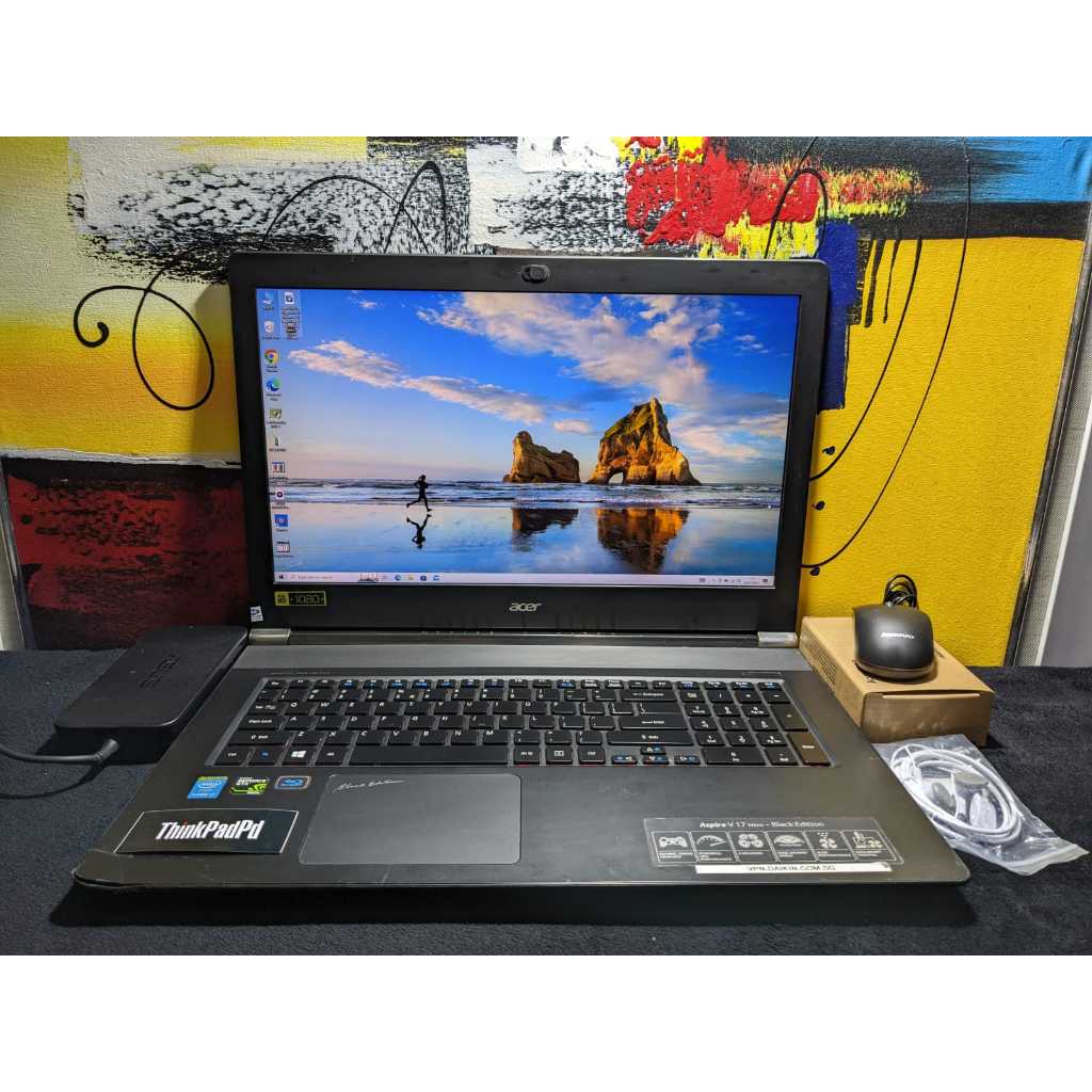 Laptop Gaming Acer Aspire V 17 Nitro Core i7 4710HQ Nvidia Backlight Ram 16gb Murah