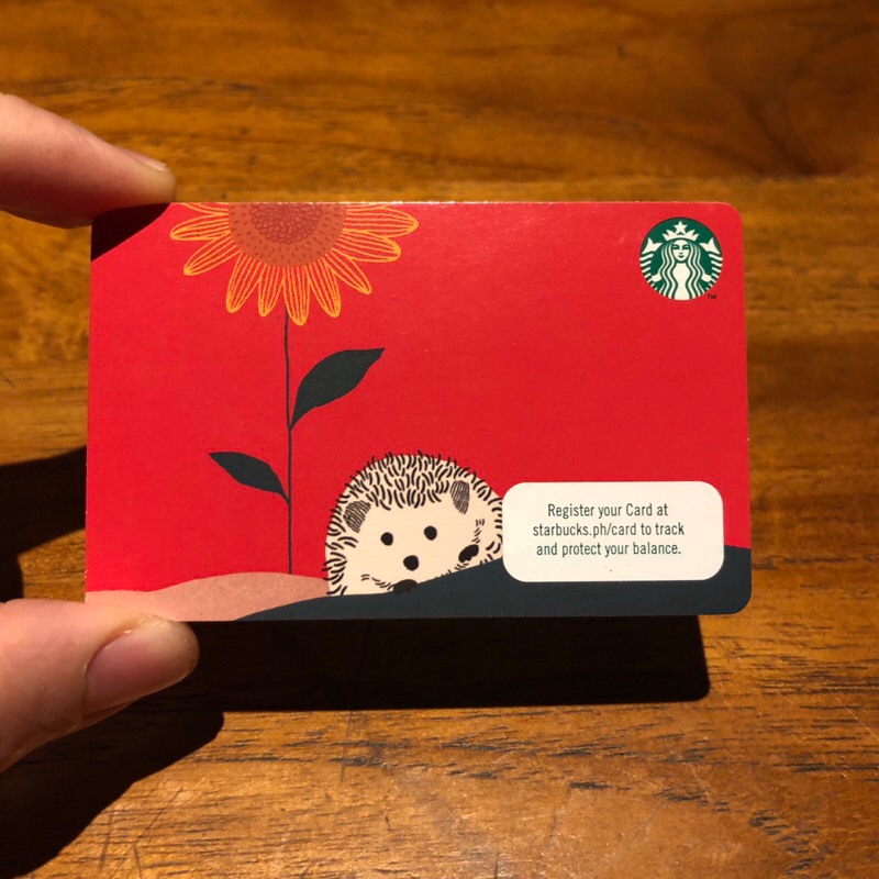 Starbucks Card Philippines - Hedgehog and Sunflower Edition