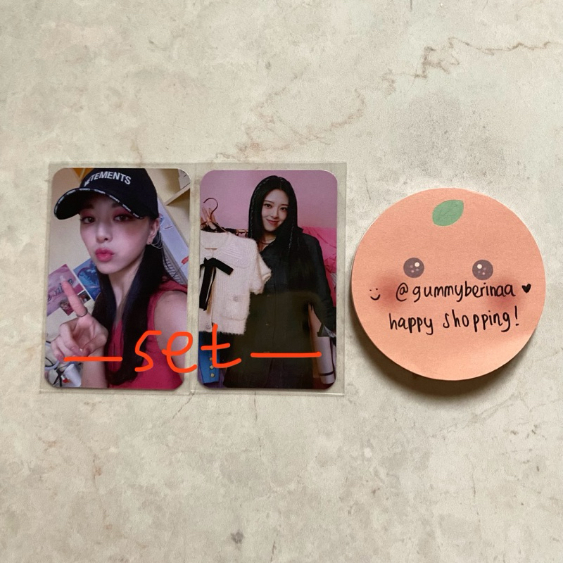 [CLEARANCE SALE] ITZY PHOTOCARD YUNA MECIMA SET CRAZY IN LOVE CIL
