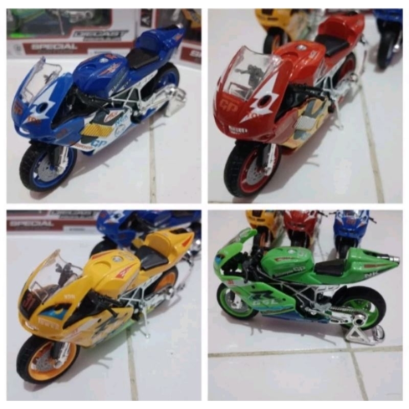 MINIATUR ANTIK SPEDA MOTOR BALAP DIE-CAST
