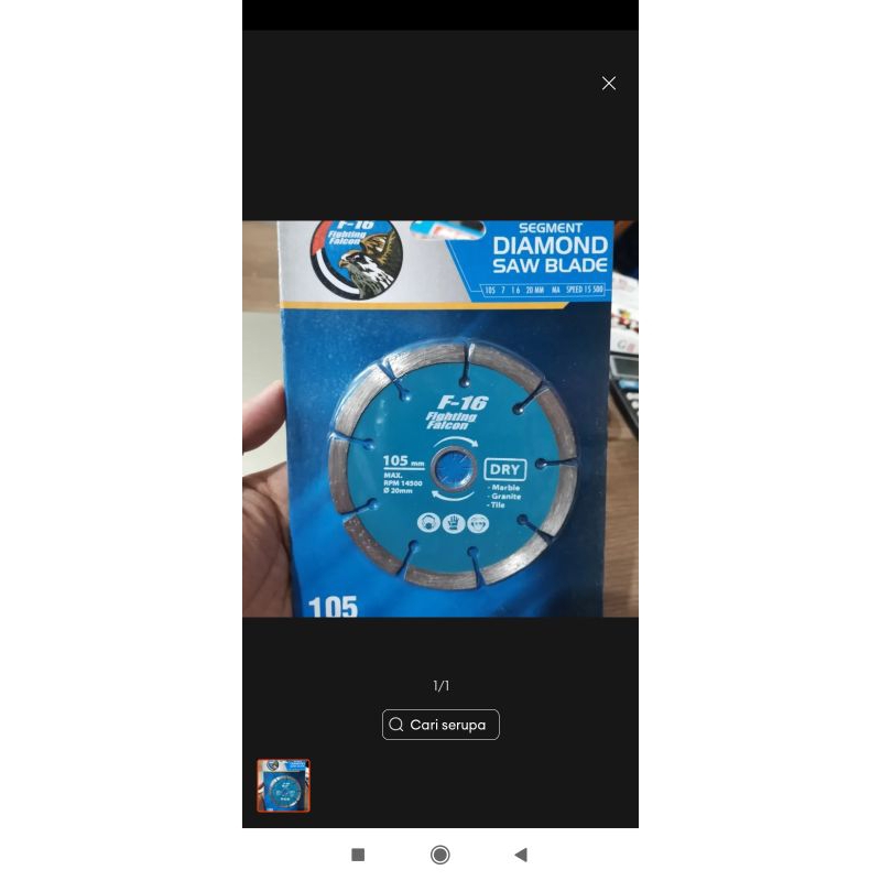 diamond saw blade 4" pisau potong keramik mata gerinda