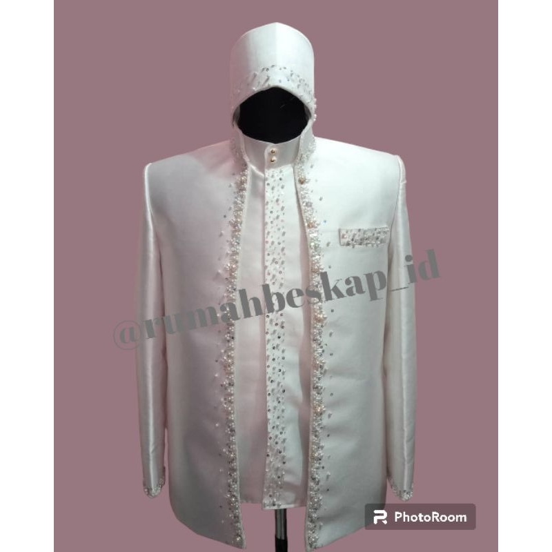 beskap pengantin muslim / beskap pengantin sunda putih BW