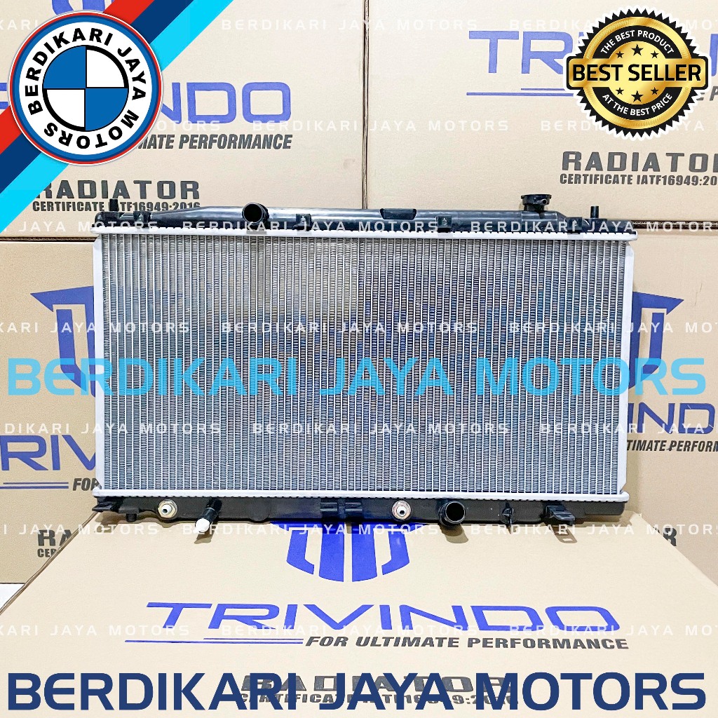 RADIATOR ASSY HONDA BRIO DUA KIPAS DOUBLE BLOWER DOBEL BLOWER 1.3 1.300 1300CC 1,3 ,300 1300 CC MATI