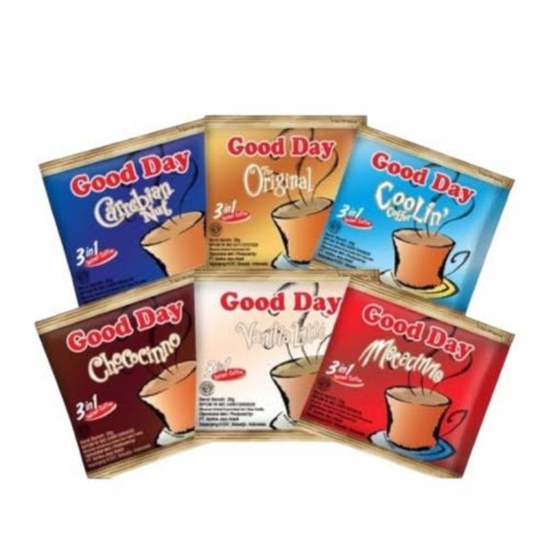 

Good Day Coffee 3in1 instant sachet varian 10s/20g