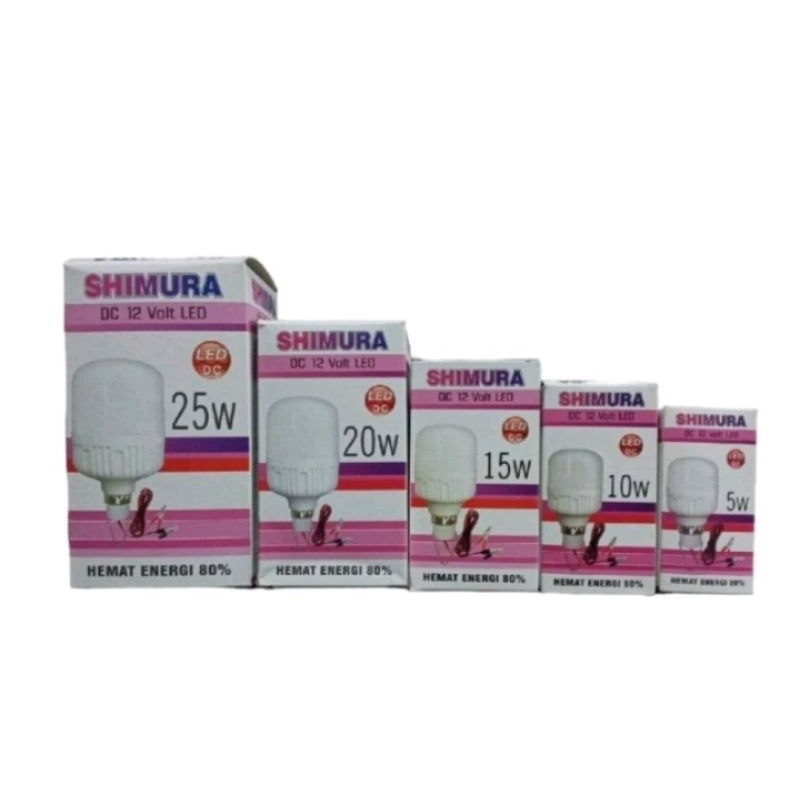 Lampu Bohlam Led DC 12 volt jepit aki