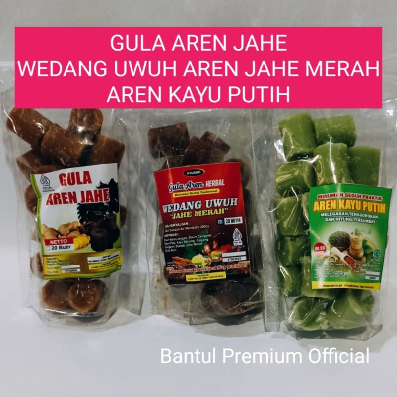 

Gula Aren Wedang Uwuh Jahe Merah Herbal dan Aren Kayu Putih Kemasan 20 Butir | Minuman Tradisional Alami