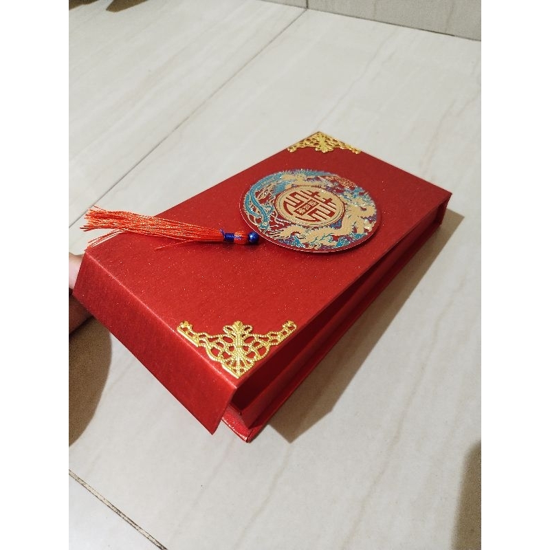 

Red Amplop / Kotak Angpao Mewah Shuang Xi (Double Happiness) RJ4