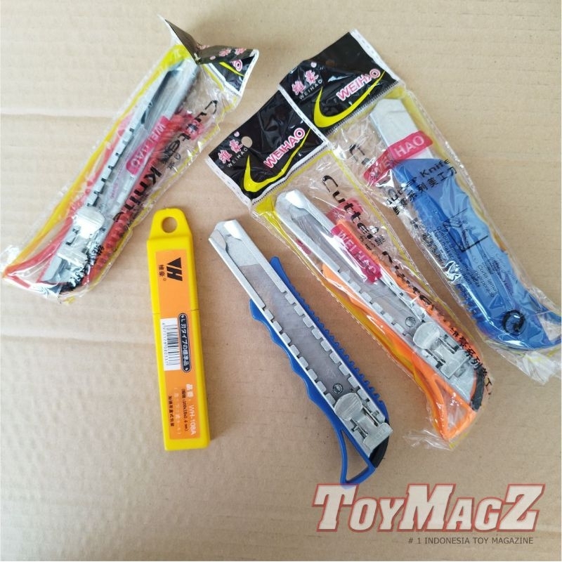 

Pisau Cutter Besar L500 Body Besi Pegangan Plastik Auto Lock dan Isi Refill Cutter L150 Cutter L500 Termurah