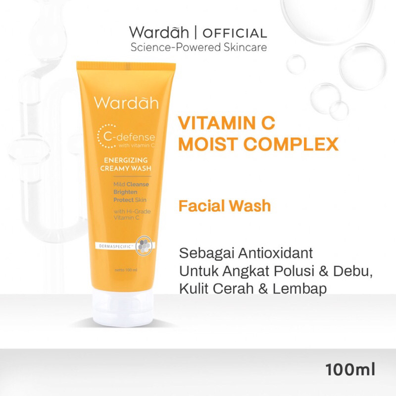 Wardah C-Defense Energizing Creamy Wash