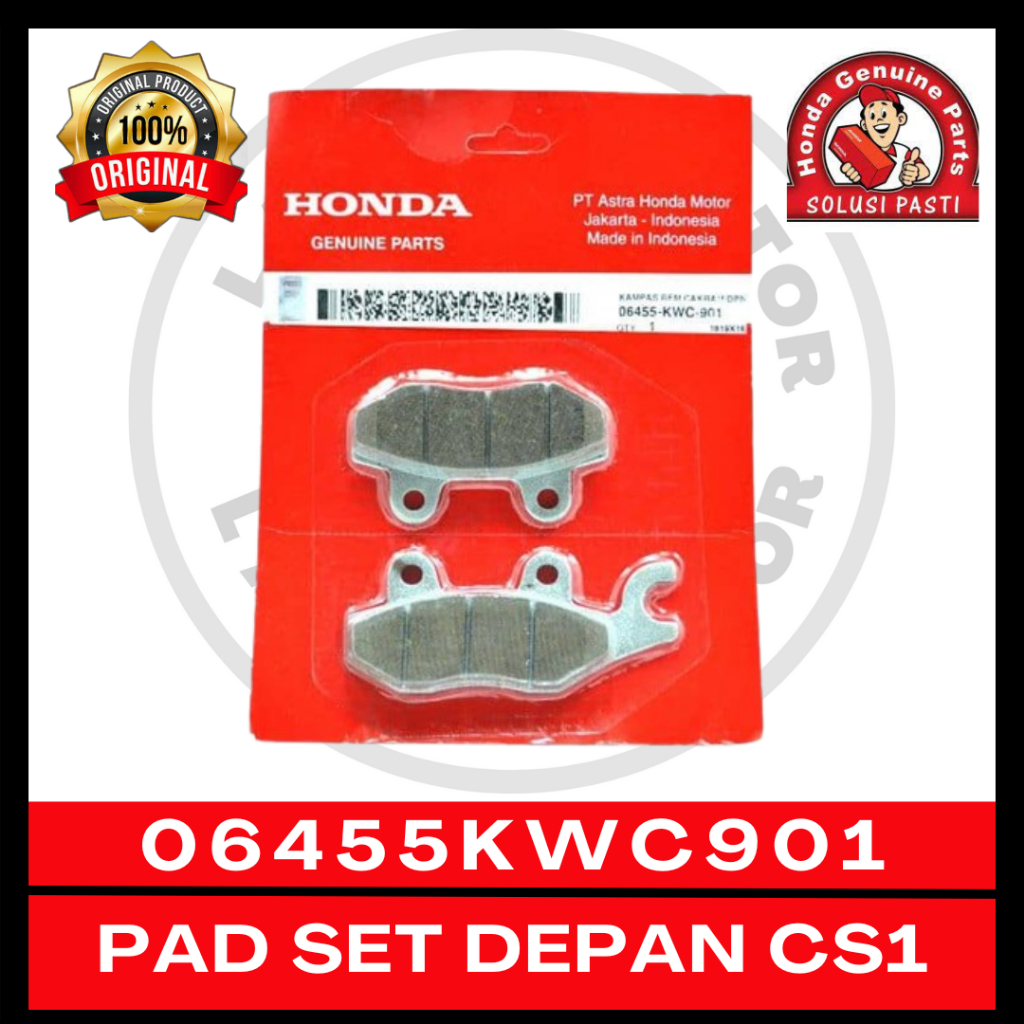 Pad Set Rem Depan KWC CS1 06455KWC901 Original AHM