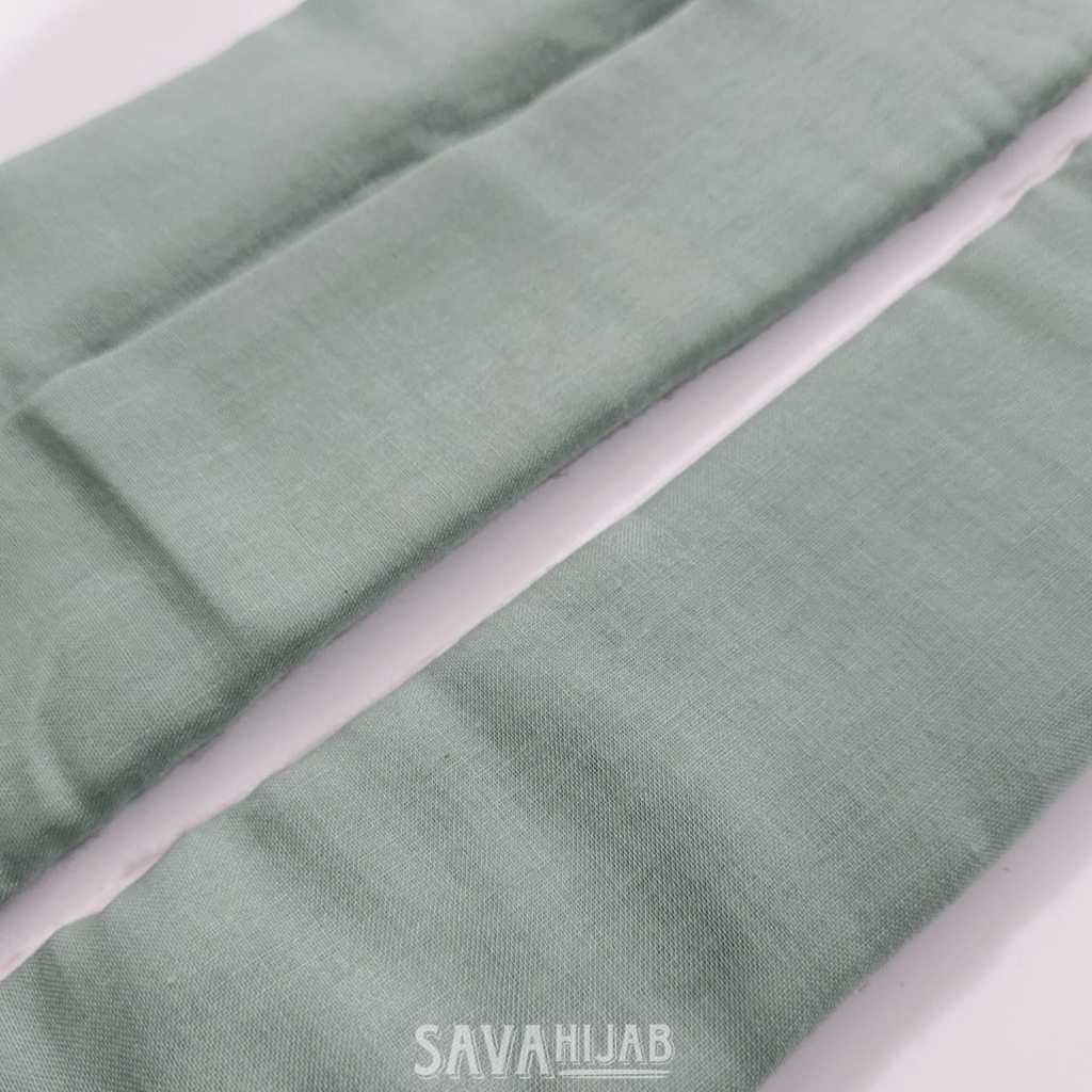kerudung segi empat warna sage