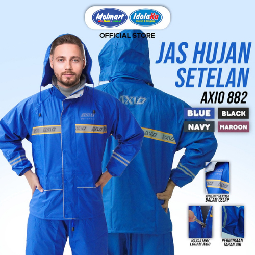 IDOLMART Jas Hujan / Raincoat  / Jas Hujan Setelan AXIO 882 Original 100%