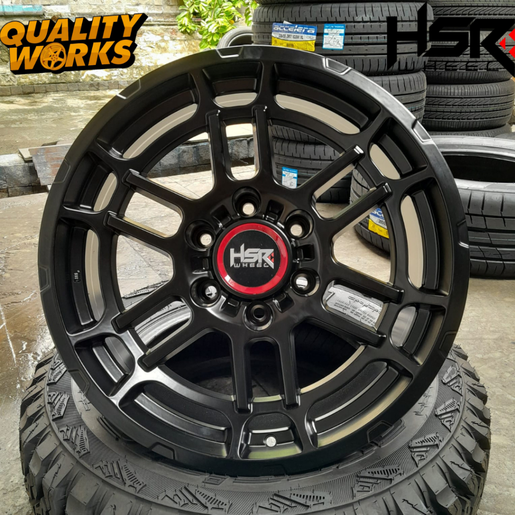 Velg Mobil surabaya ring 18 Lubang 6 pnp Pajero Hilux pelek HSR KITAMI - Toko Velg Mobil