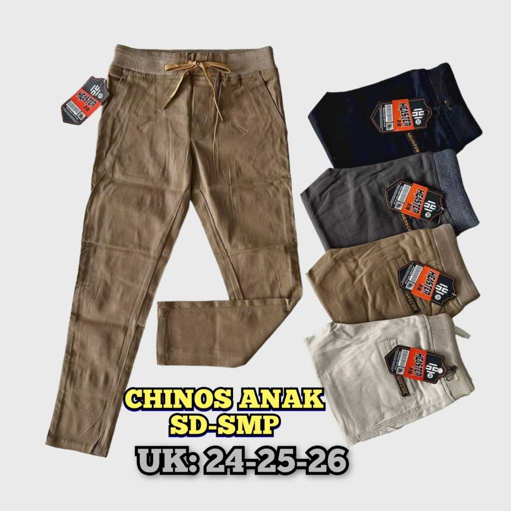 TERLARIS Celana Chino Anak Tanggung Panjang SD SMP Anak Laki Cowok premium twill combed diamond rip 