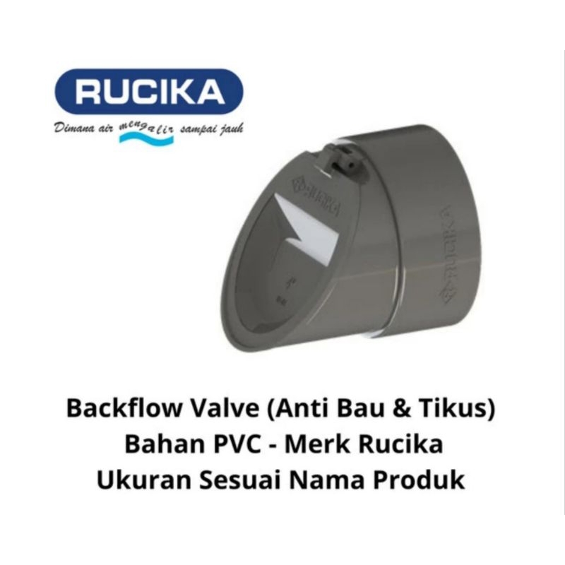 RUCIKA BACKFLOW VALVE 3 INCH / KLEP PVC RUCIKA 3 INCH