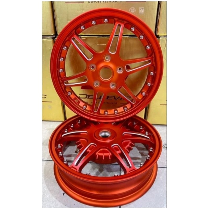 VELG RACING DELKEVIC VESPA SPRINT PRIMAVERA LX S VELG VESPA Depan Ring 12 / Lebar 3.00 Belakang Ring