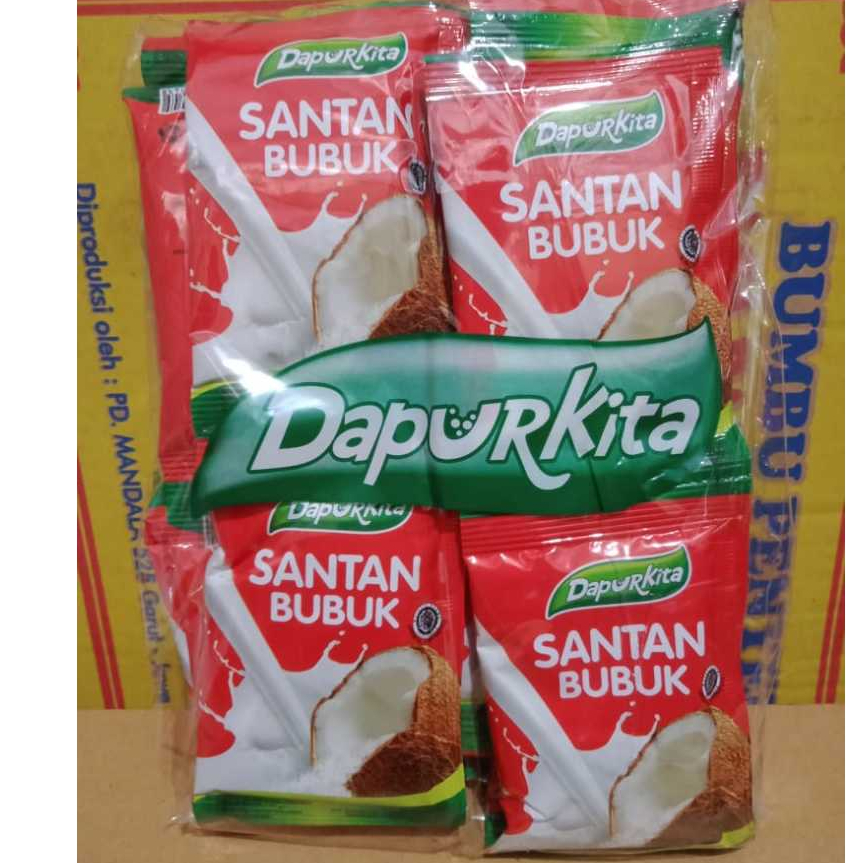 

[Pack] Bubuk Santan Kelapa Instan Siap Pakai Merk DAPURKITA FREE sendok makan pada kemasan bila Berutung - santandpk