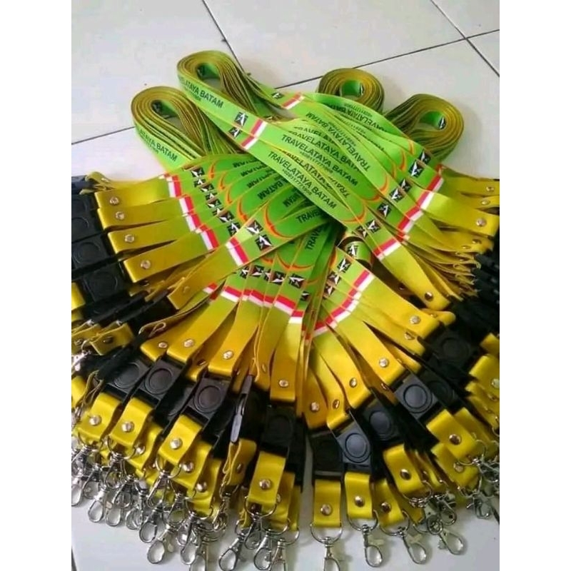 

Custom!! 12pcs lanyard printing harga stoper