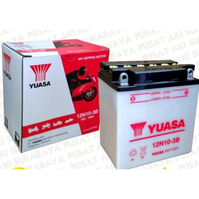 Aki basah motor Yuasa 12N10 12V 10Ah