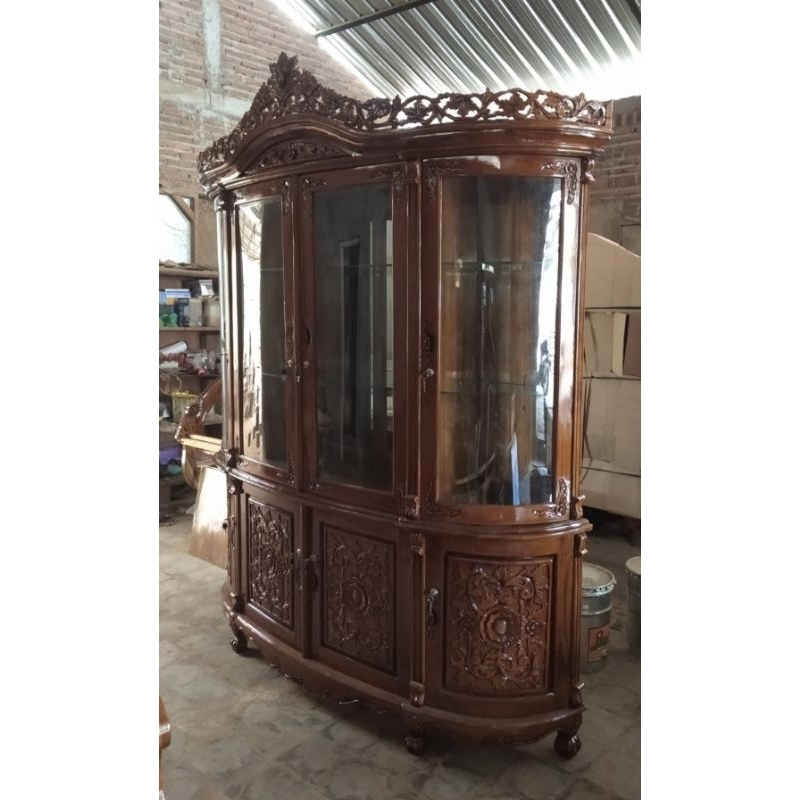 Bufet Hias mawar bufet pajangan jepara bufet ukir