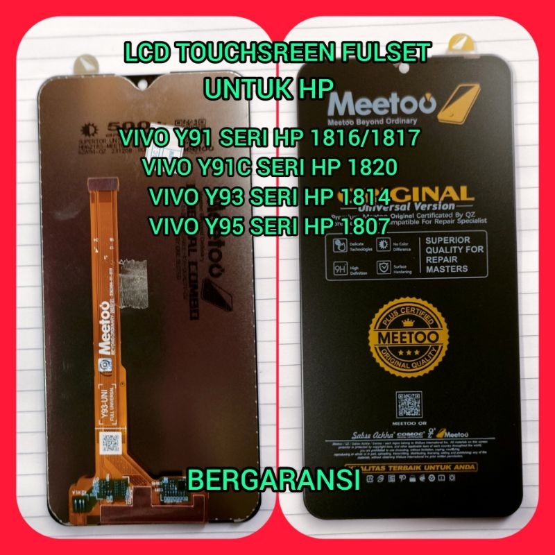 LCD TOUCHSREEN TS FULSET VIVO Y91 VIVO Y91C VIVO Y93 VIVO Y95