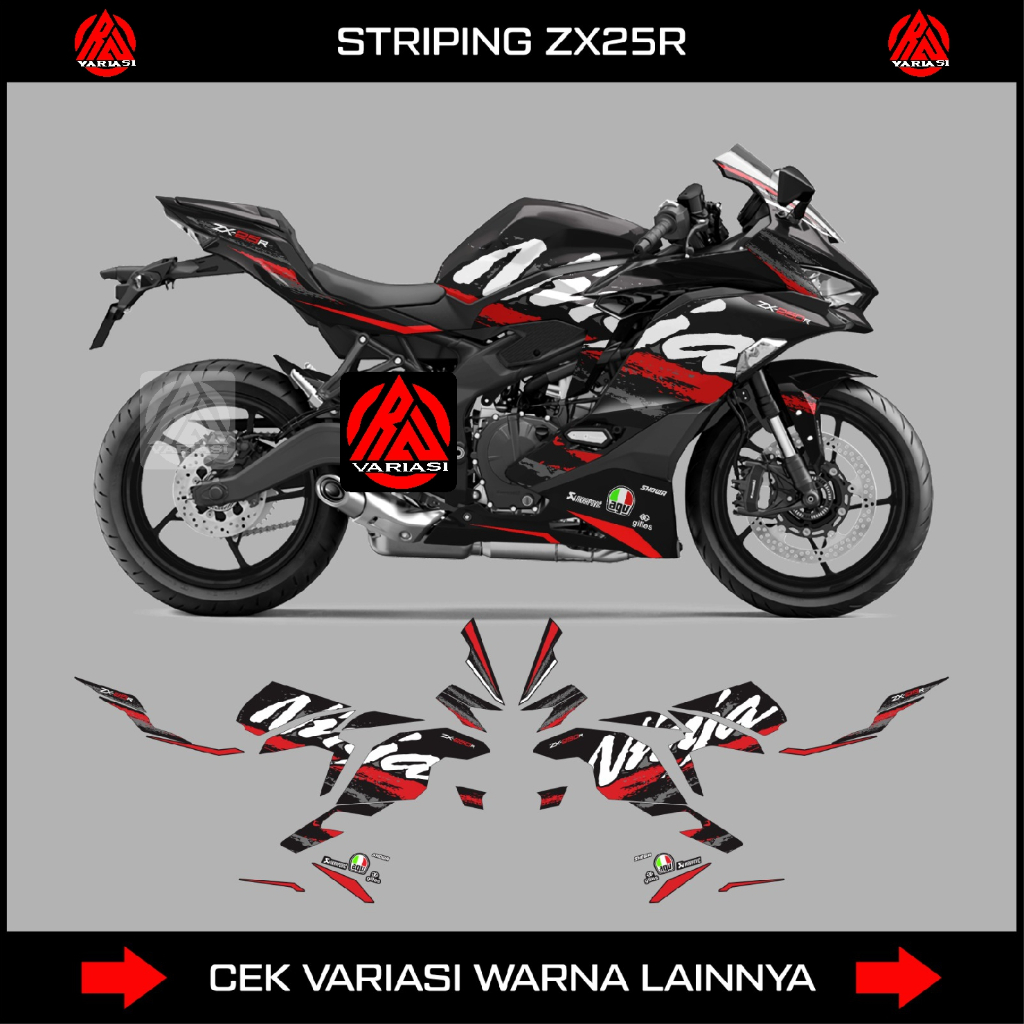 DECAL STRIPING KAWASAKI NINJA ZX25R / STICKER NINJA ZX 25R