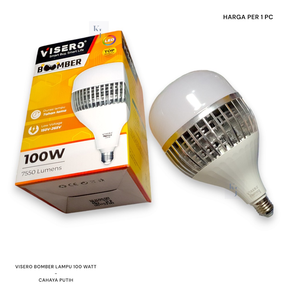 Lampu Led Visero Boomber 100 Watt 100w  Cahaya Putih Super Terang
