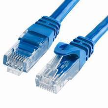 Kabel Ethernet Cat6 7 kaki Biru | 10Gbps, LAN RJ45, 550MHz, UTP | Kabel Patch Jaringan