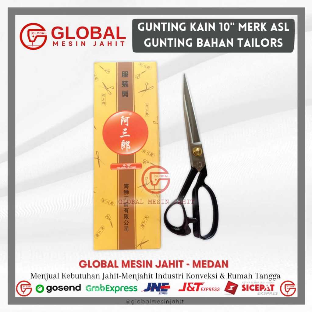 

Gunting Kain Merk ASL 10" Kualitas bagus Gunting Bahan Tailor Shears
