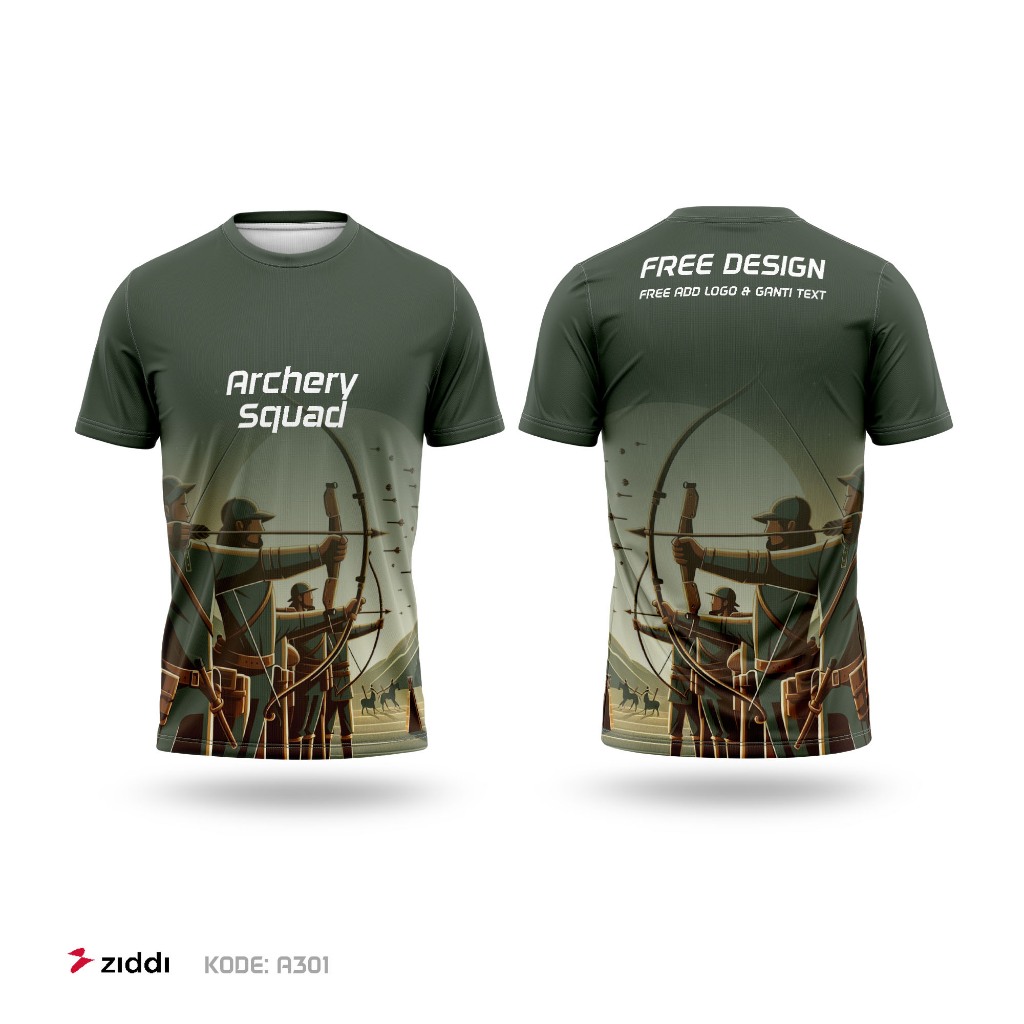 Kaos Jersey Panahan Archery Custom Dryfit Fullprint FREE DESAIN 301
