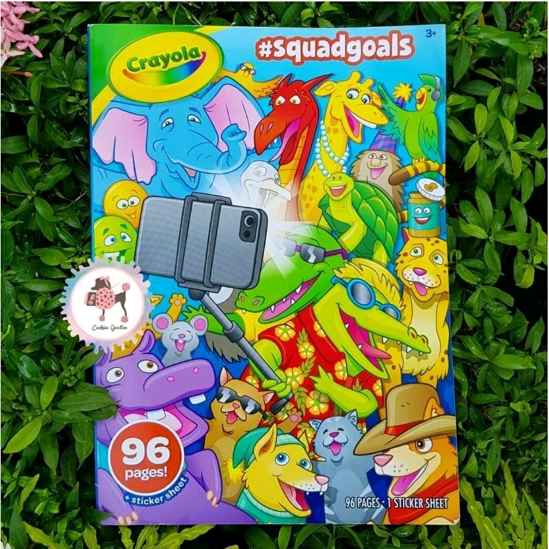 

Crayola #Squadgoals Coloring Book with Sticker Sheet 96pages